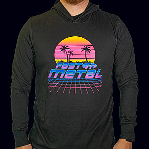 Black Vapor Wave Hoodie