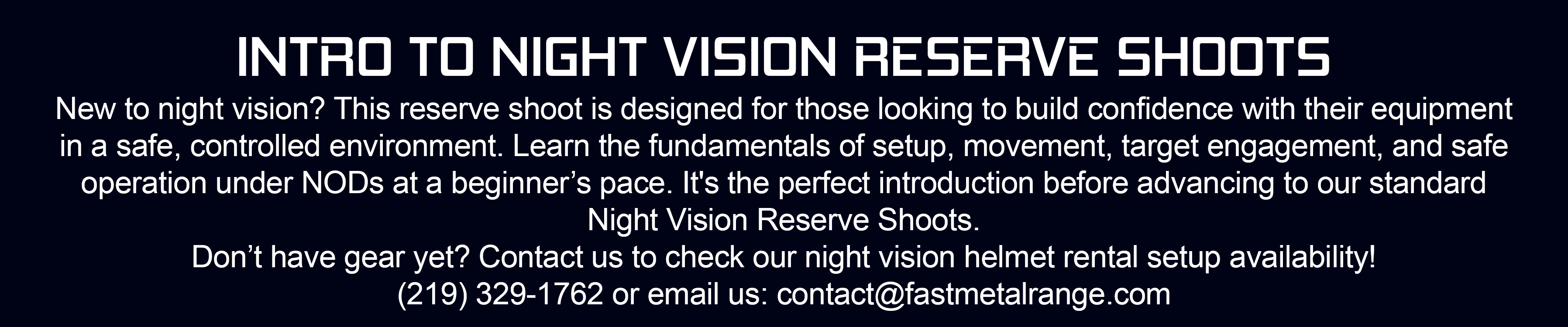 Reservation banner